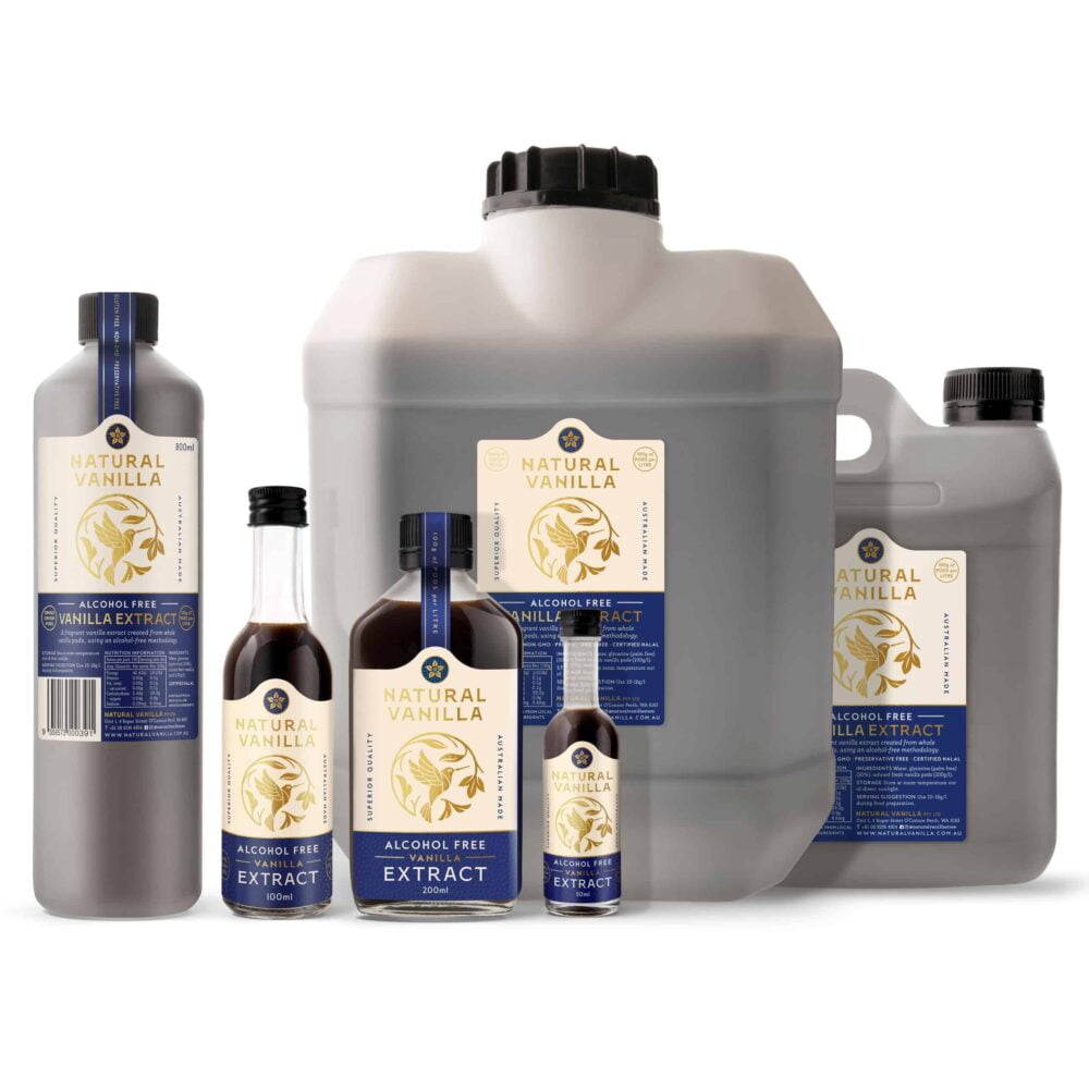 Natural Vanilla - Bulk Vanilla Extract no Alcohol Free | Alcohol Free Vanilla Essence