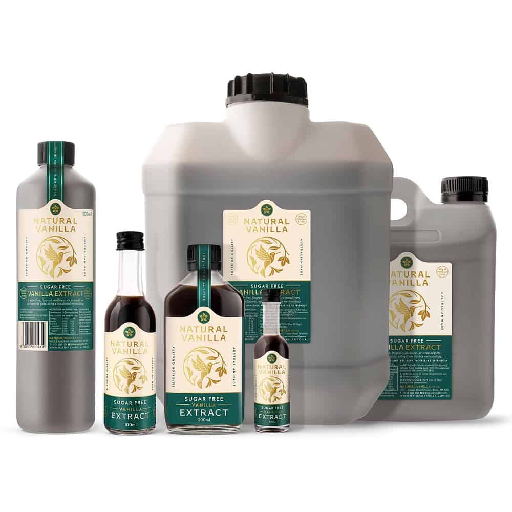 Natural Vanilla - Bulk Vanilla Extract Sugar Free Range